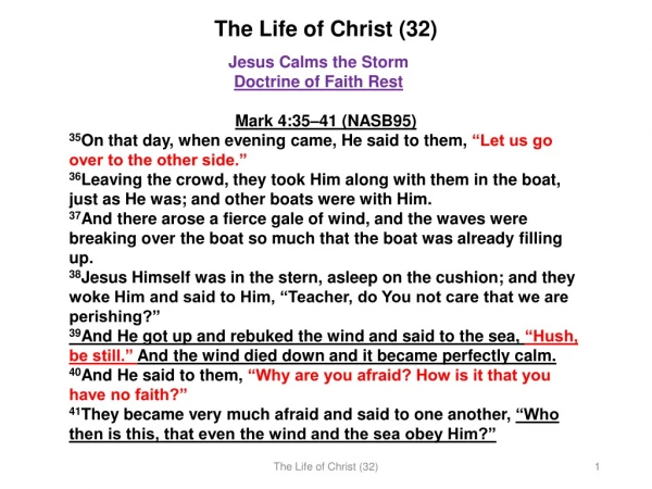 The Life of Christ (32)