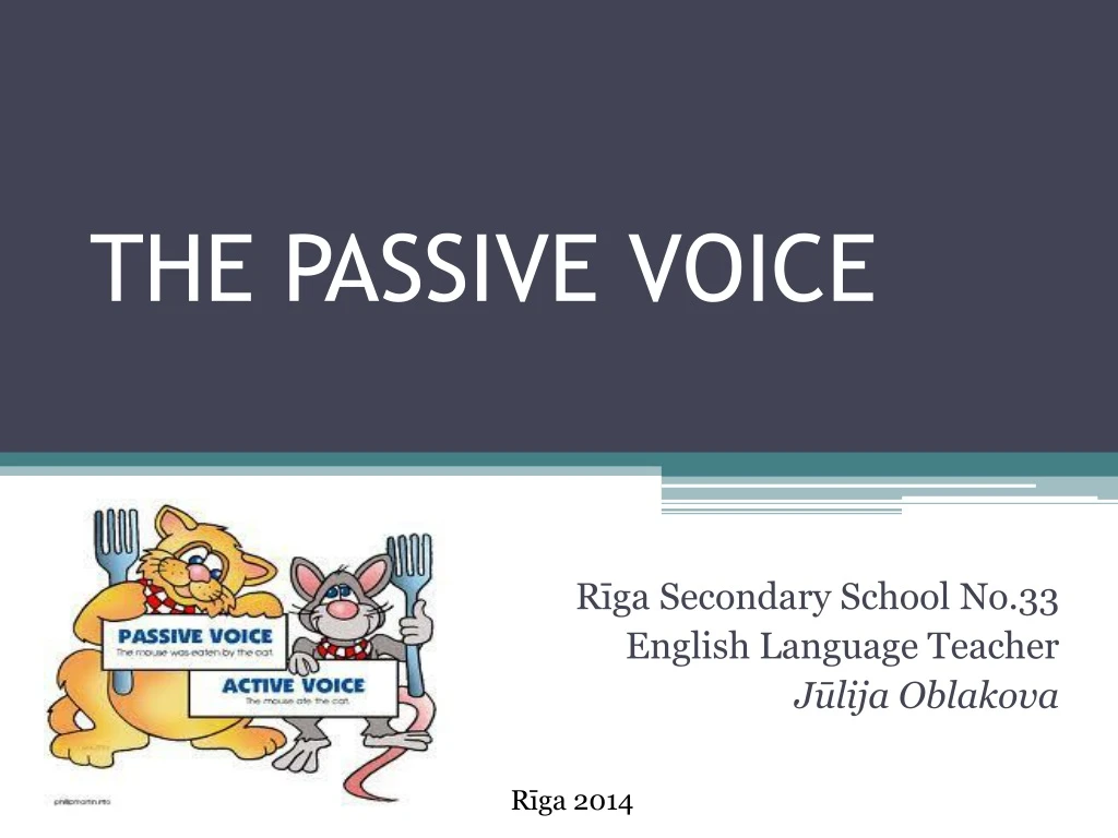 the passive voice