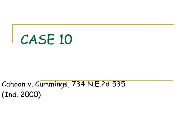 CASE 10