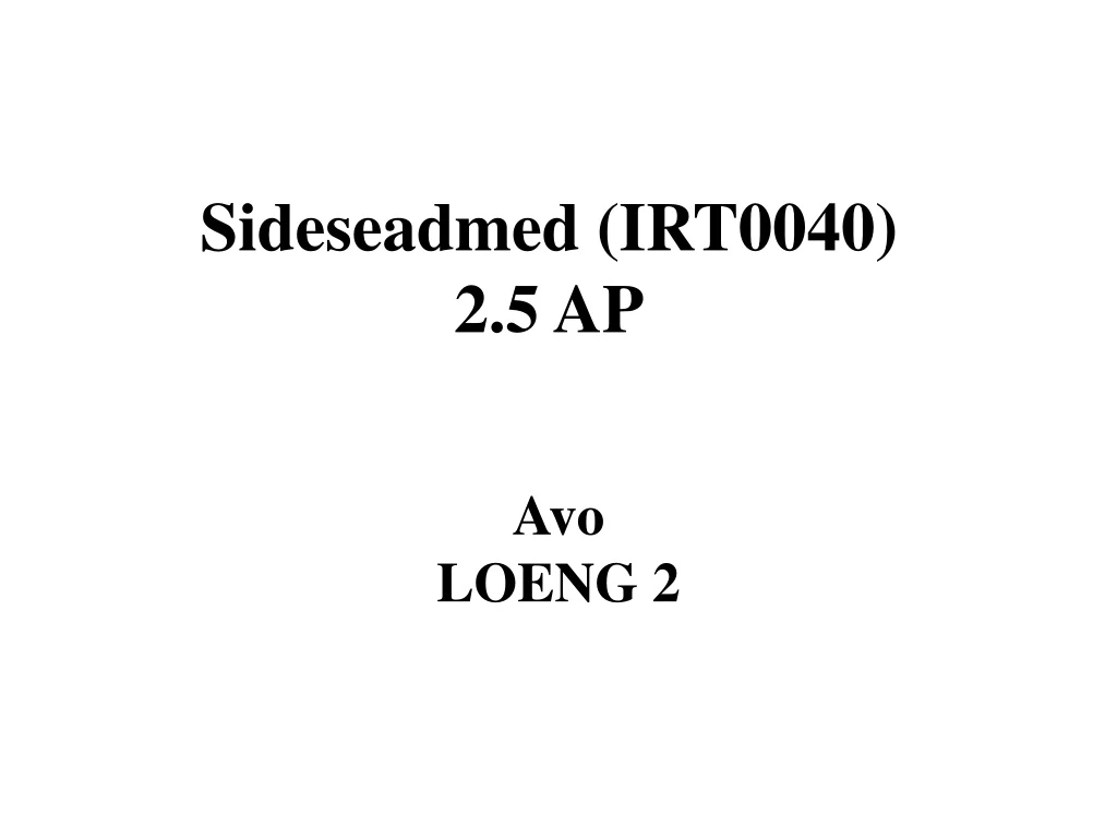 sideseadmed irt0040 2 5 ap