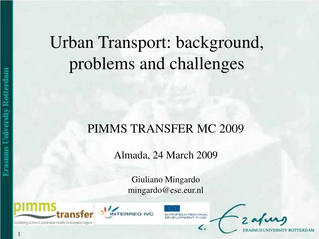 urban transport background problems and challenges