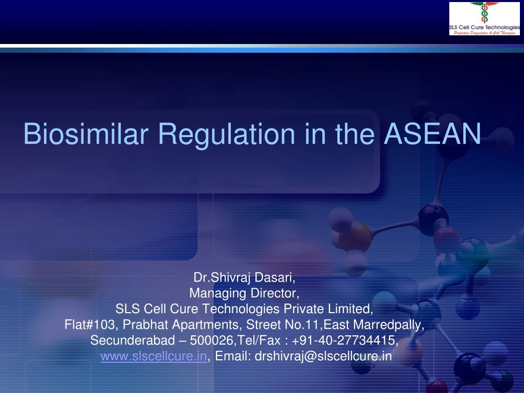 biosimilar regulation in the asean