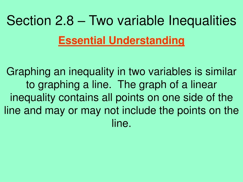 section 2 8 two variable inequalities