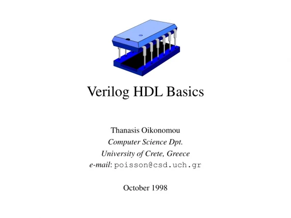 Verilog HDL Basics