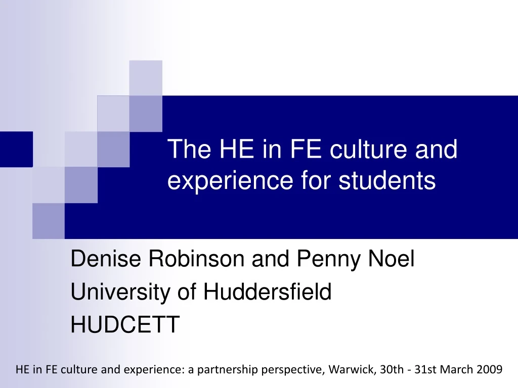 the he in fe culture and experience for students