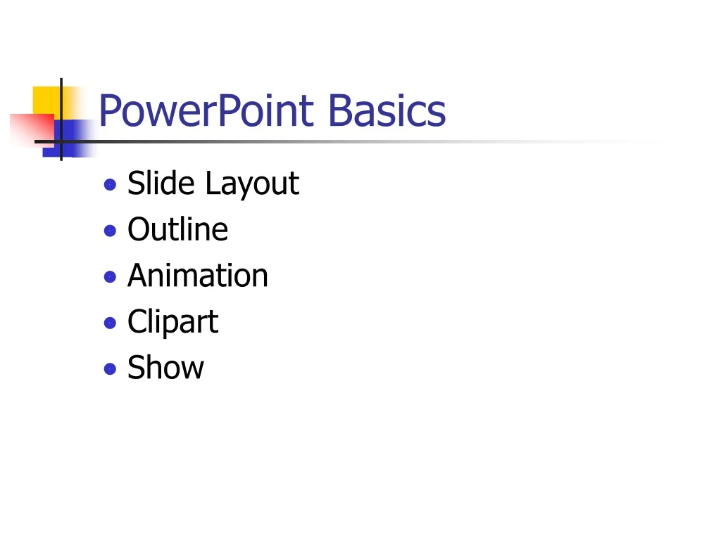 powerpoint basics