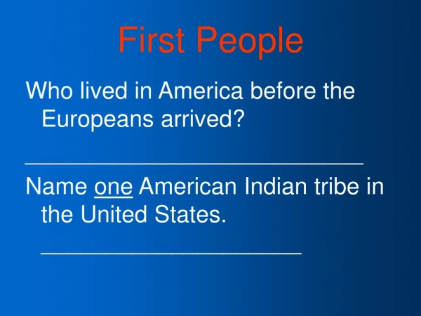 First People