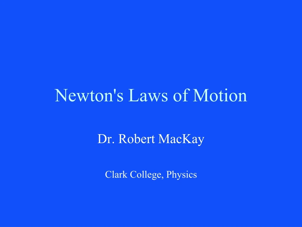 newton s laws of motion