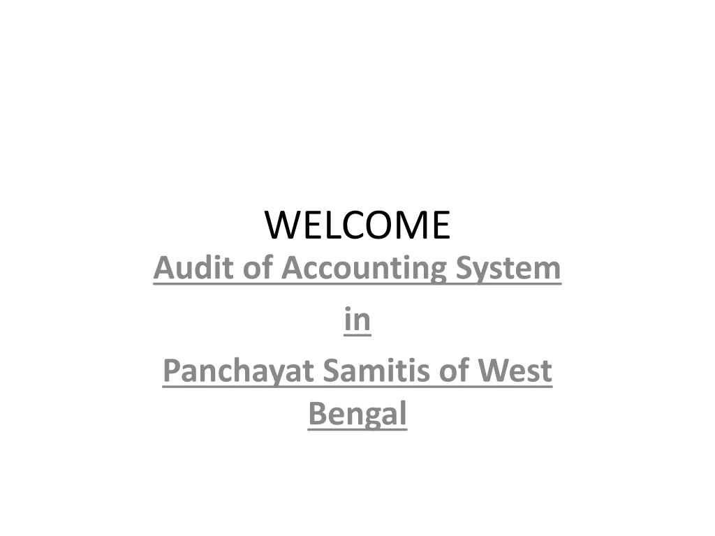 welcome