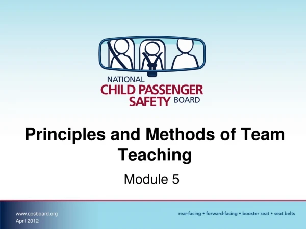 Principles and Methods of Team Teaching