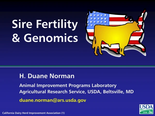 Sire Fertility  &amp; Genomics