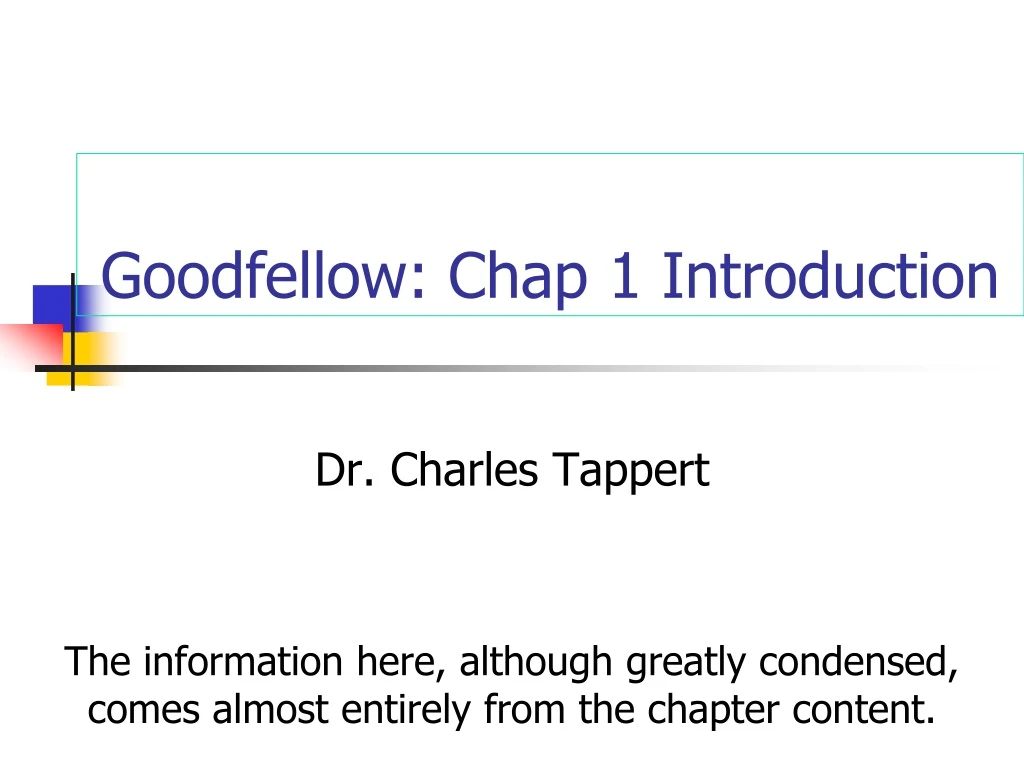 goodfellow chap 1 introduction