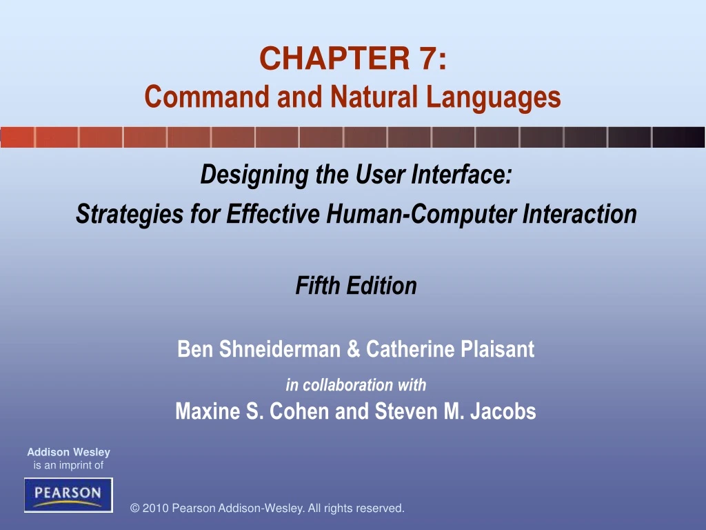 chapter 7 command and natural languages
