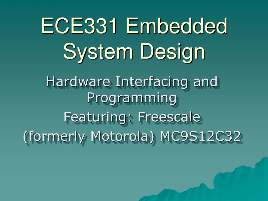 ece331 embedded system design