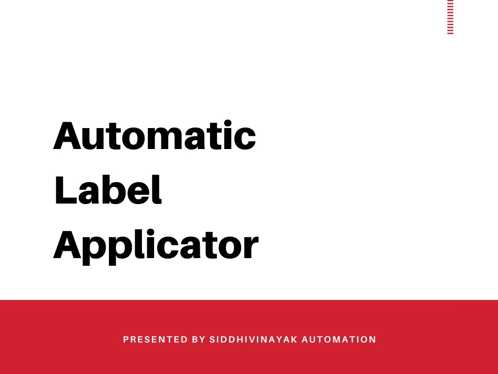 automatic label applicator
