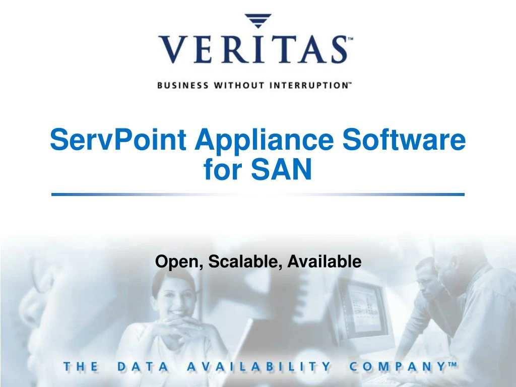 servpoint appliance software for san