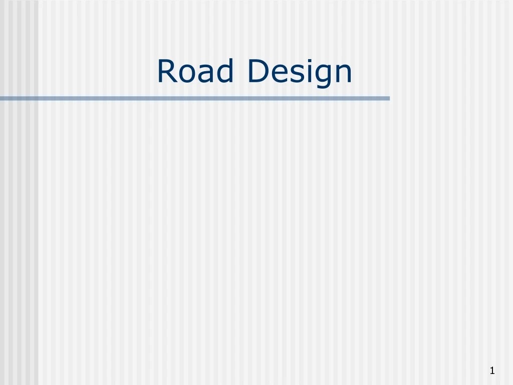 road design