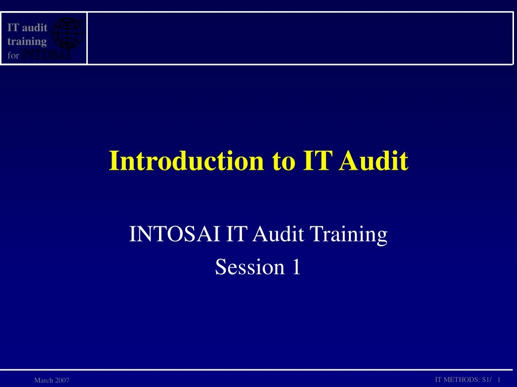 introduction to it audit