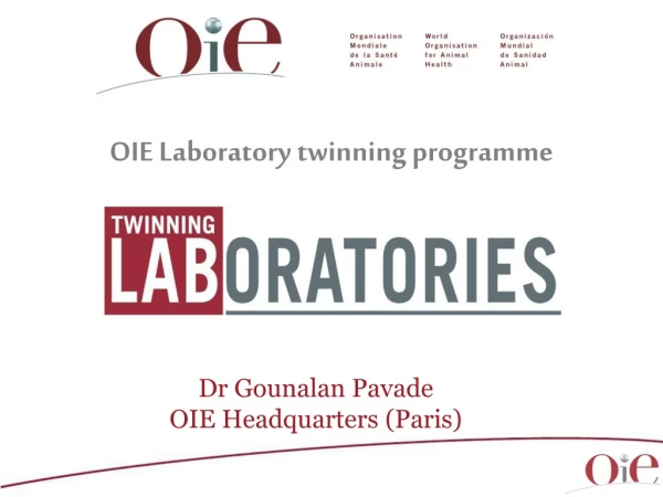 OIE Laboratory twinning programme