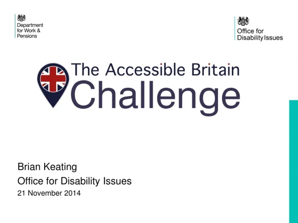 Brian Keating Office for Disability Issues 21 November 2014