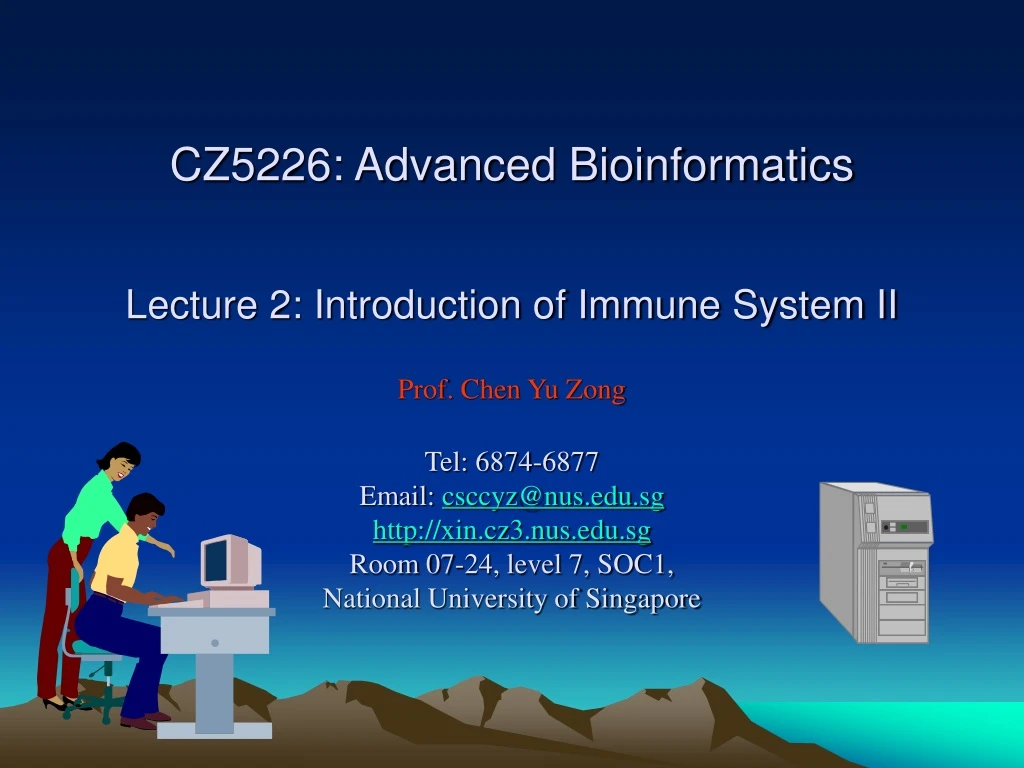cz5226 advanced bioinformatics lecture
