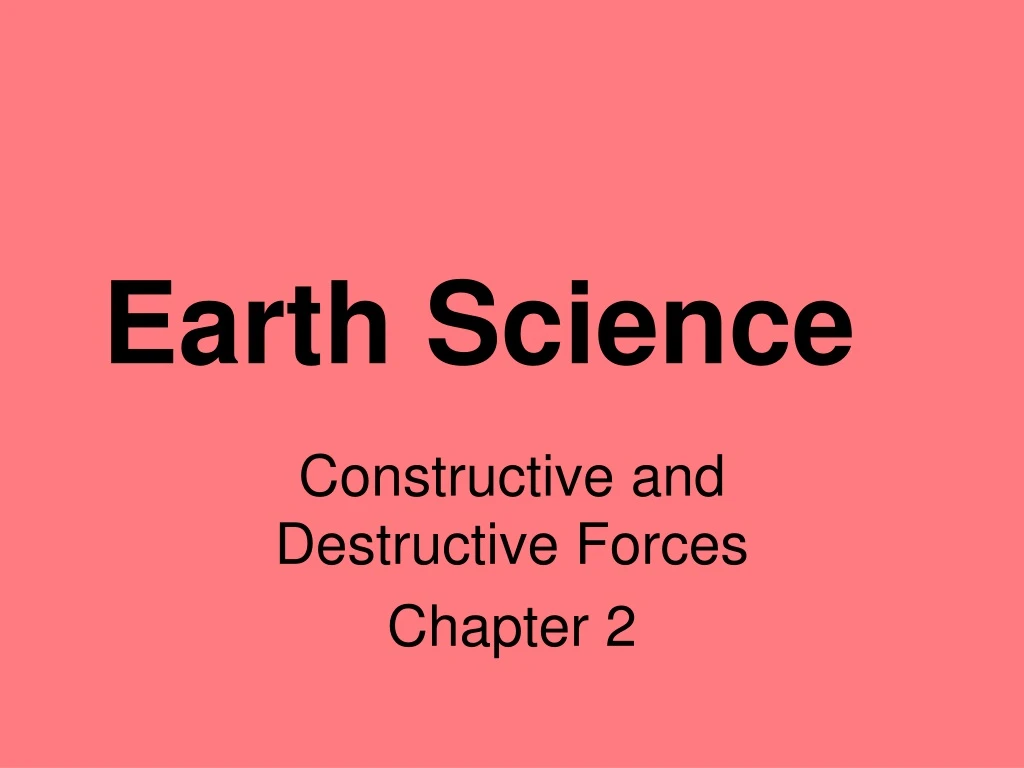 earth science