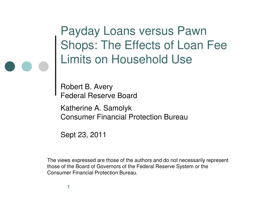 payday loans versus pawn shops the effects