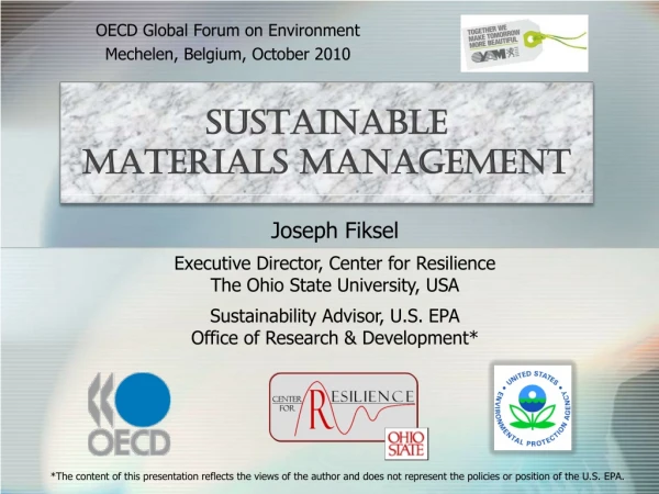 Sustainable  Materials Management