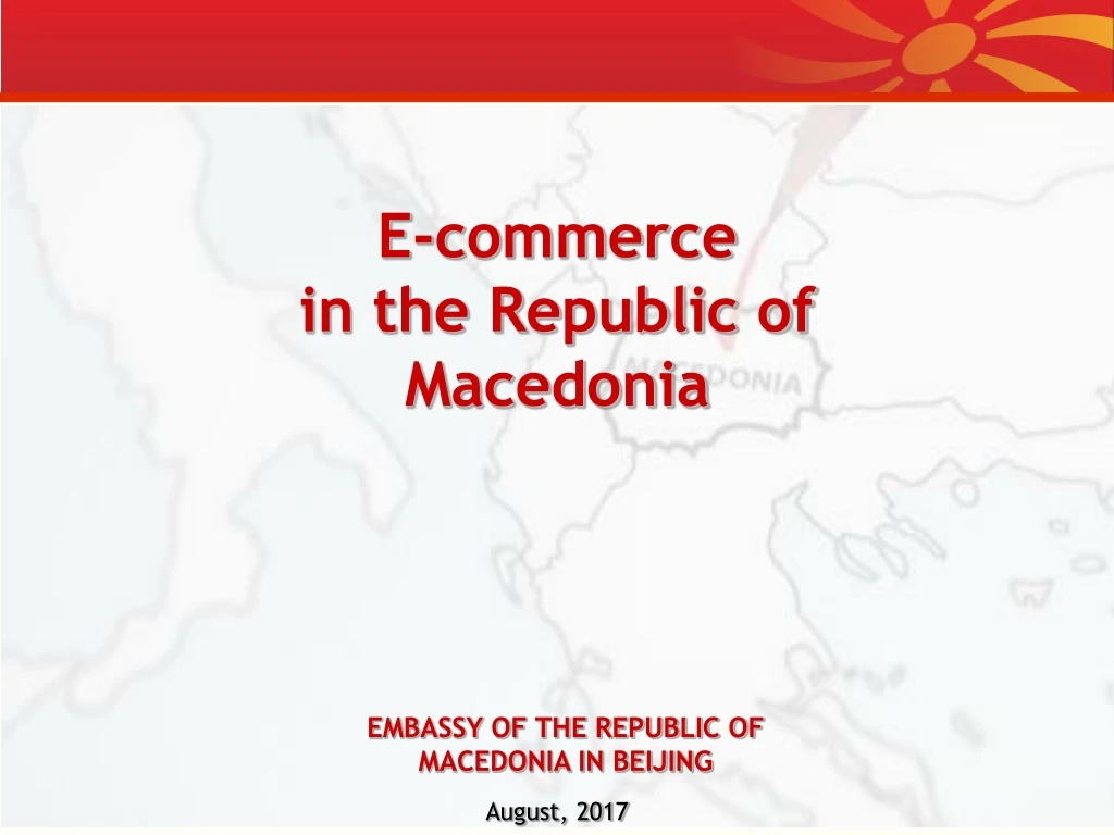 e commerce in the republic of macedonia