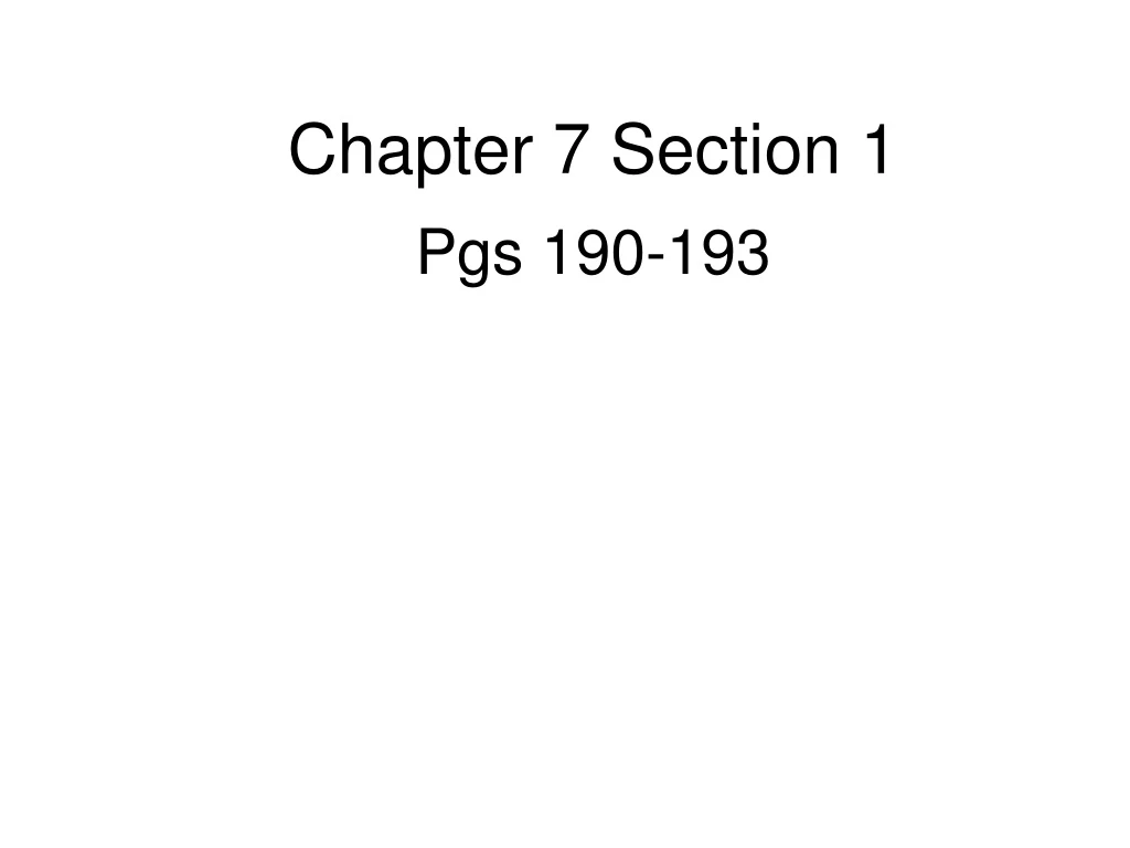chapter 7 section 1