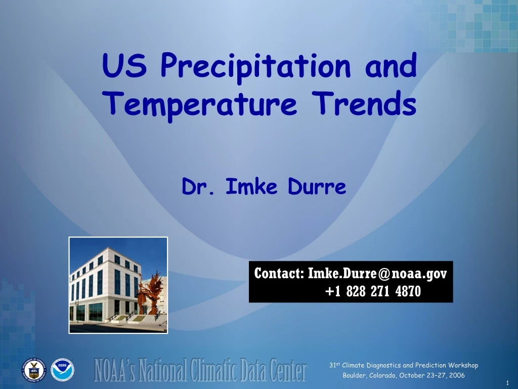 us precipitation and temperature trends