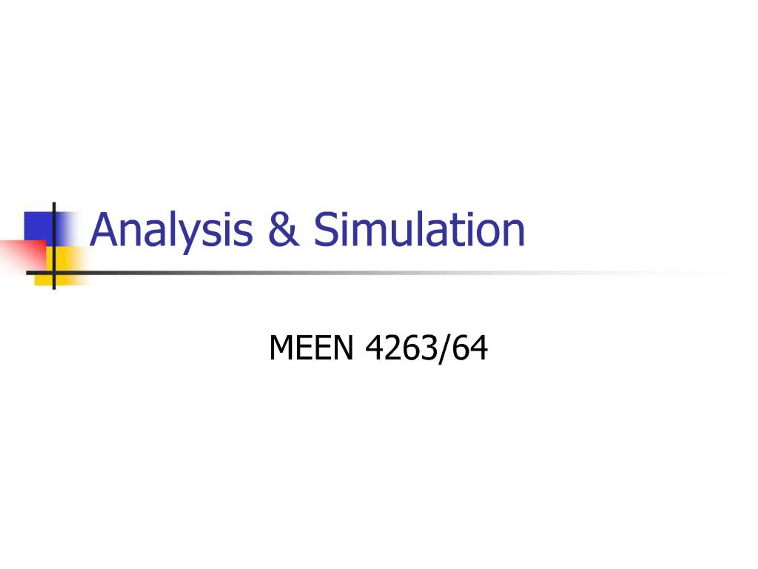 PPT - Analysis Simulation PowerPoint Presentation, free download - ID ...