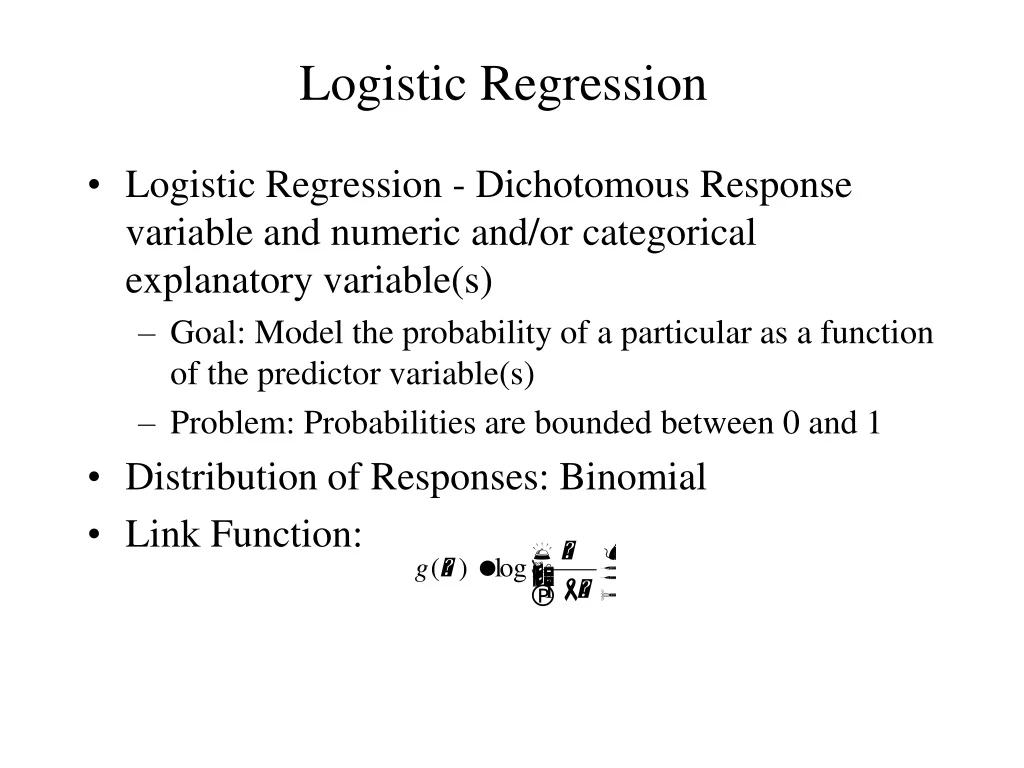 logistic regression