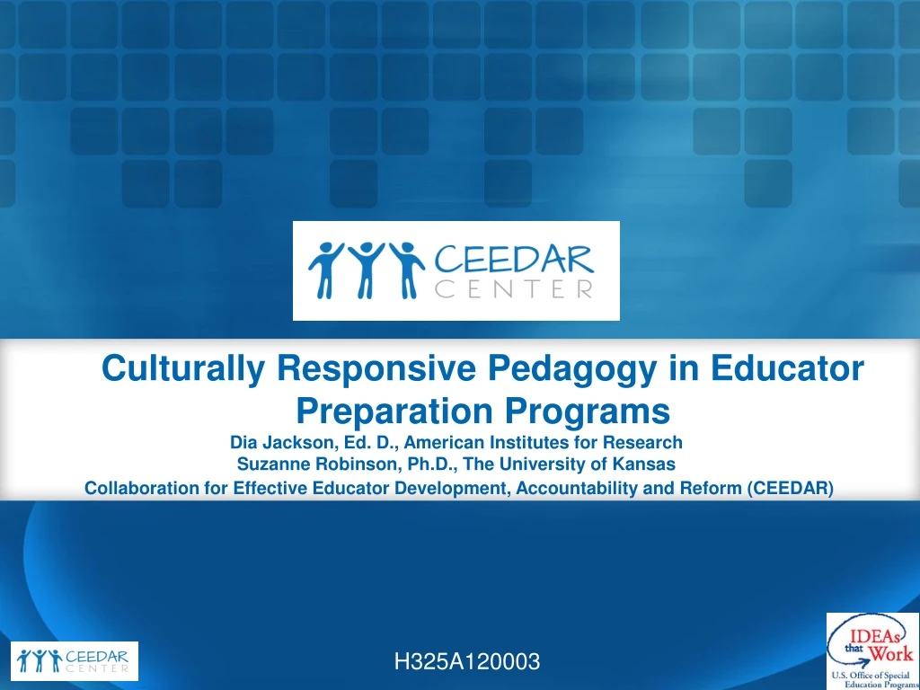 culturally responsive pedagogy in educator