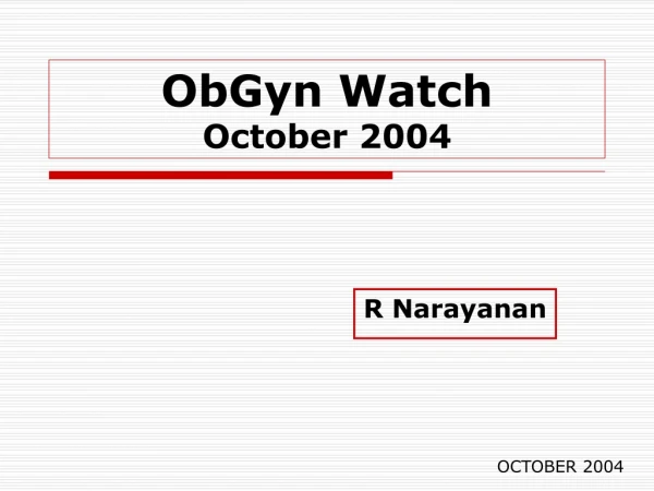 ObGyn Watch October 2004