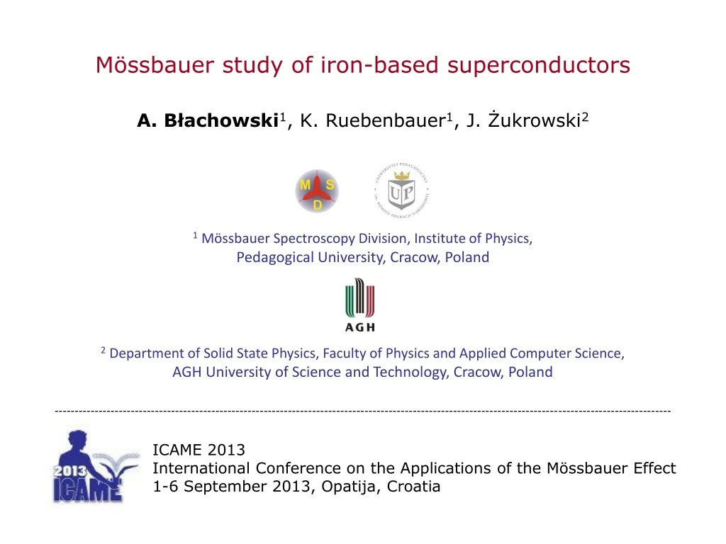 m ssbauer study of iron based superconductors