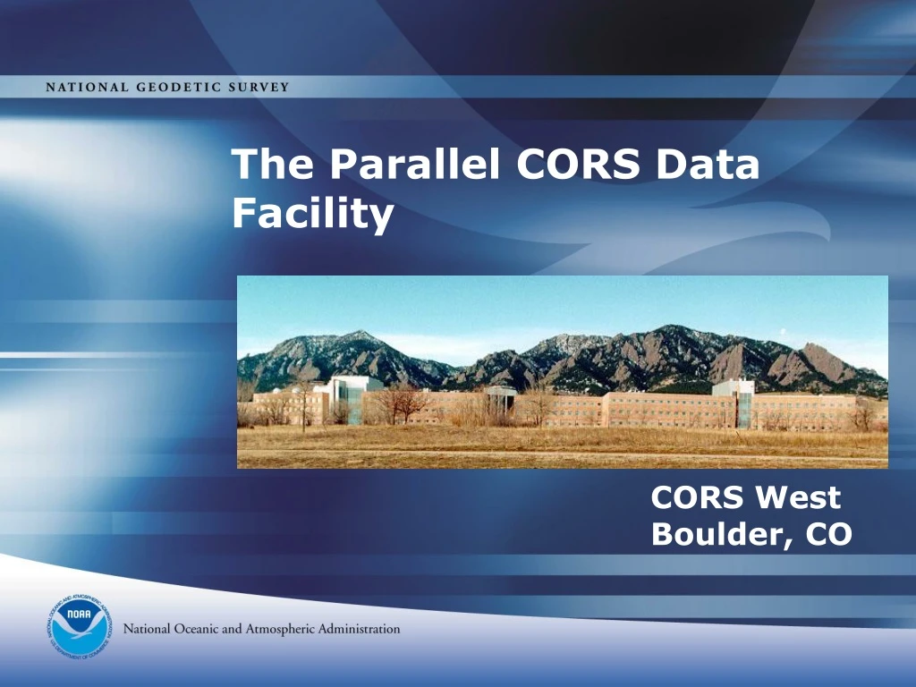 the parallel cors data facility