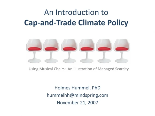 An Introduction to  Cap-and-Trade Climate Policy