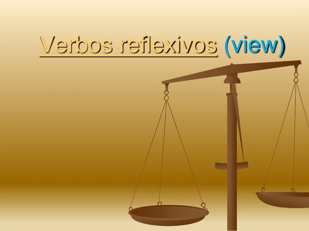 verbos reflexivos view