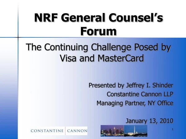 NRF General Counsel’s Forum