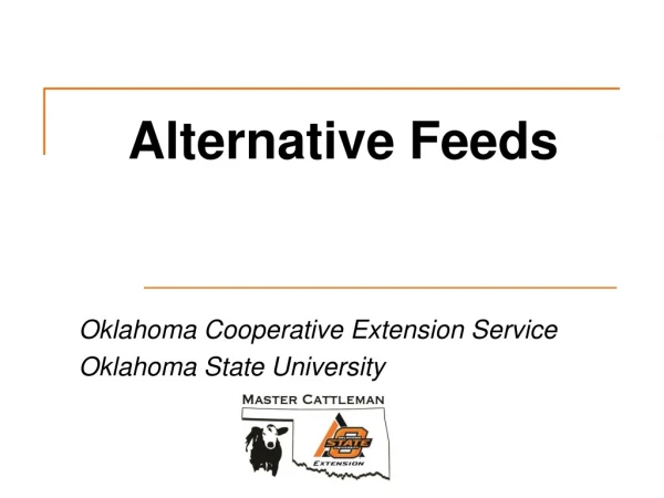 Alternative Feeds