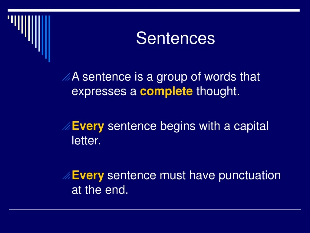 sentences