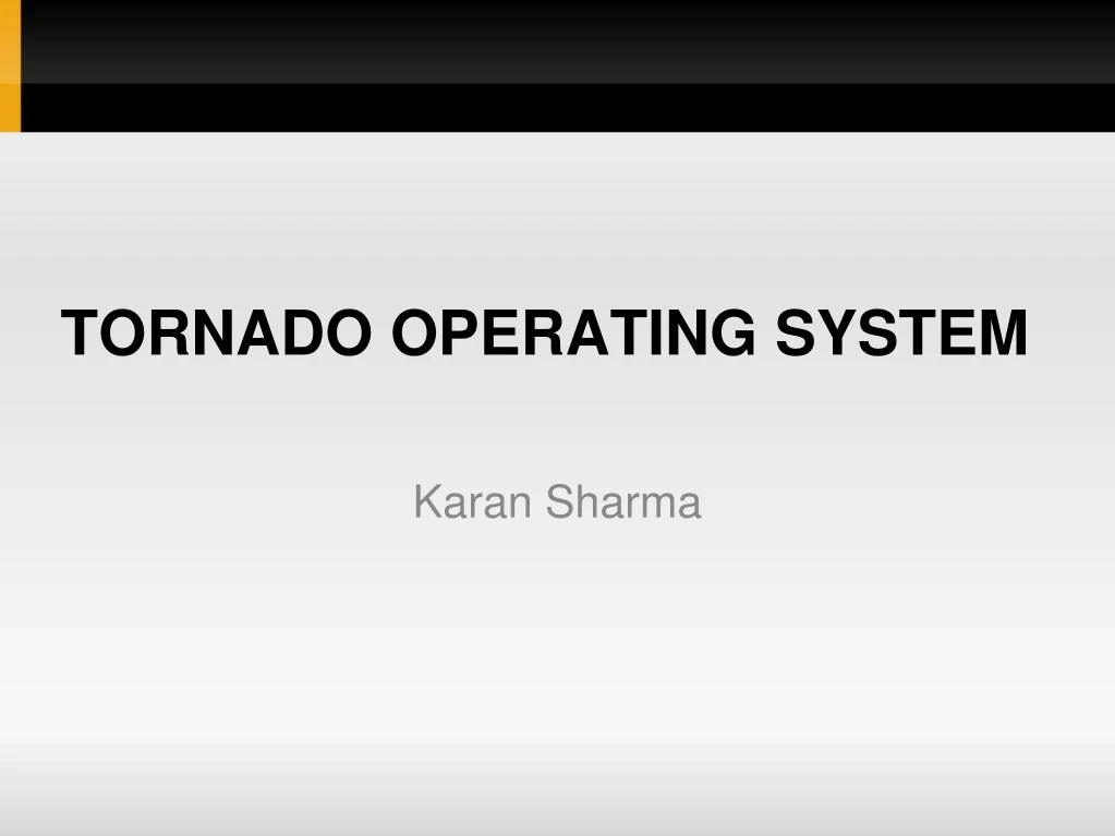 tornado operating system