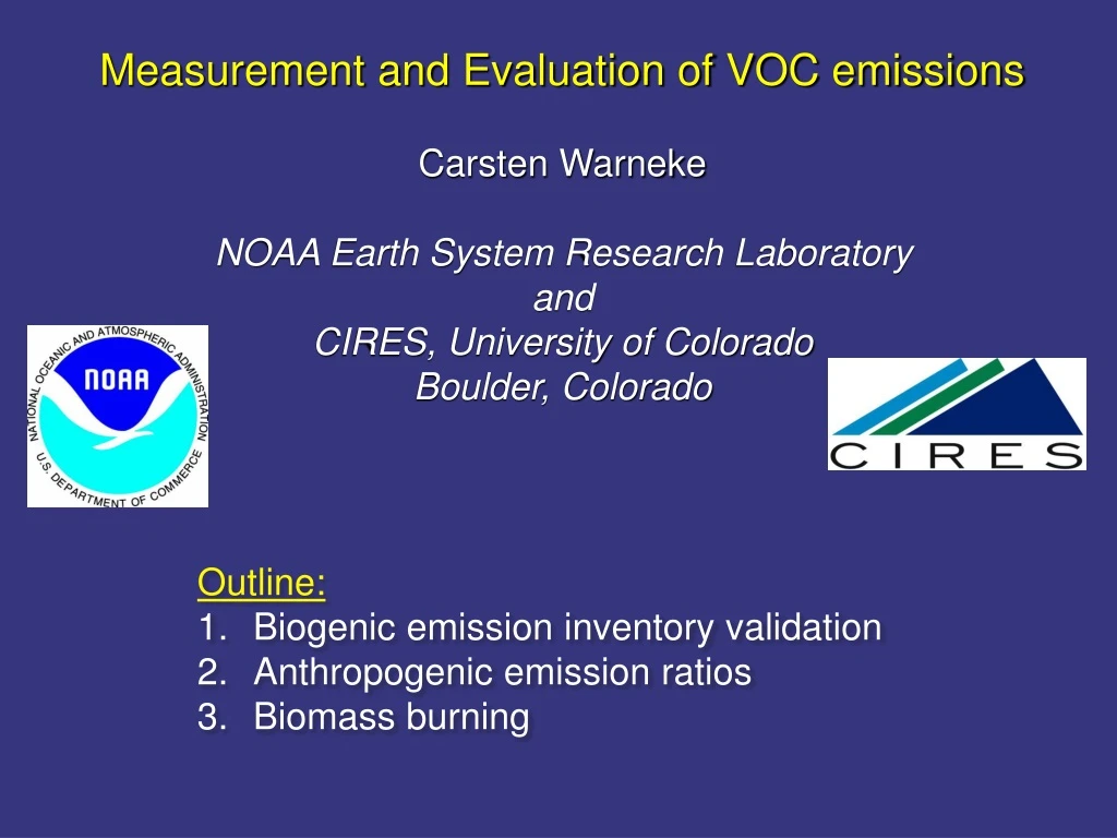 measurement and evaluation of voc emissions