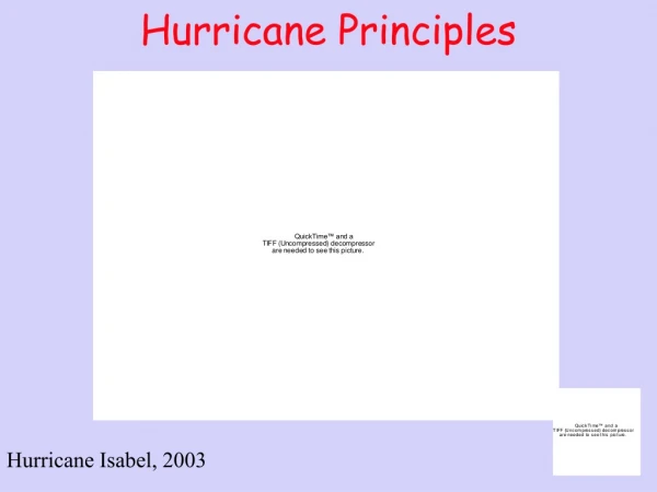 Hurricane Principles