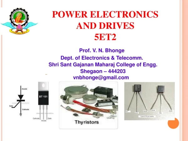 POWER ELECTRONICS AND DRIVES  5ET2