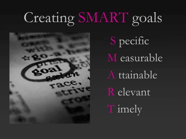 Creating  SMART  goals
