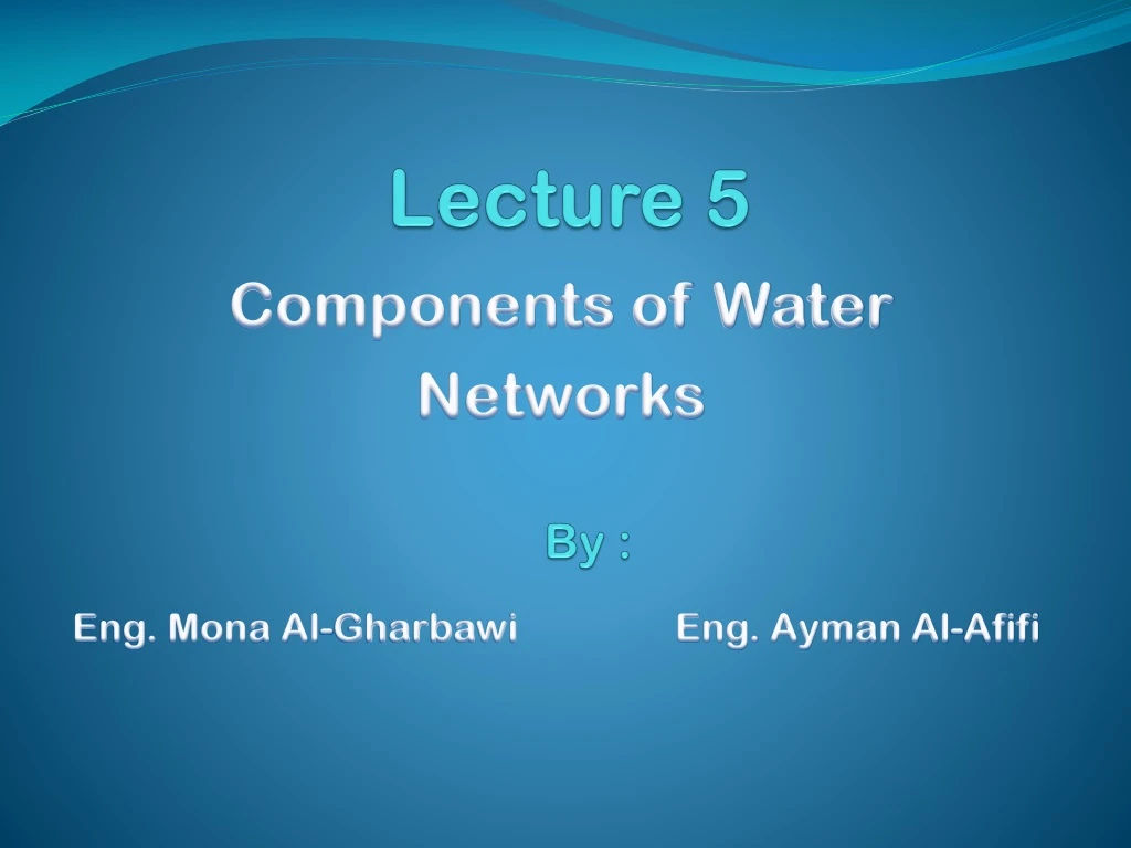 lecture 5