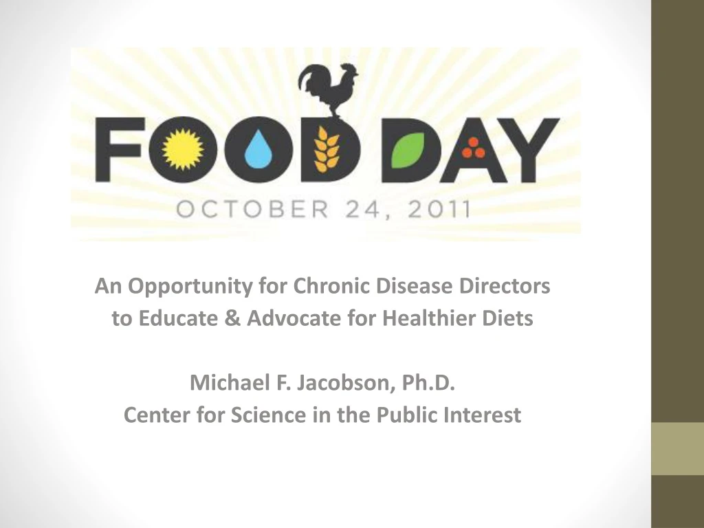 an opportunity for chronic disease directors