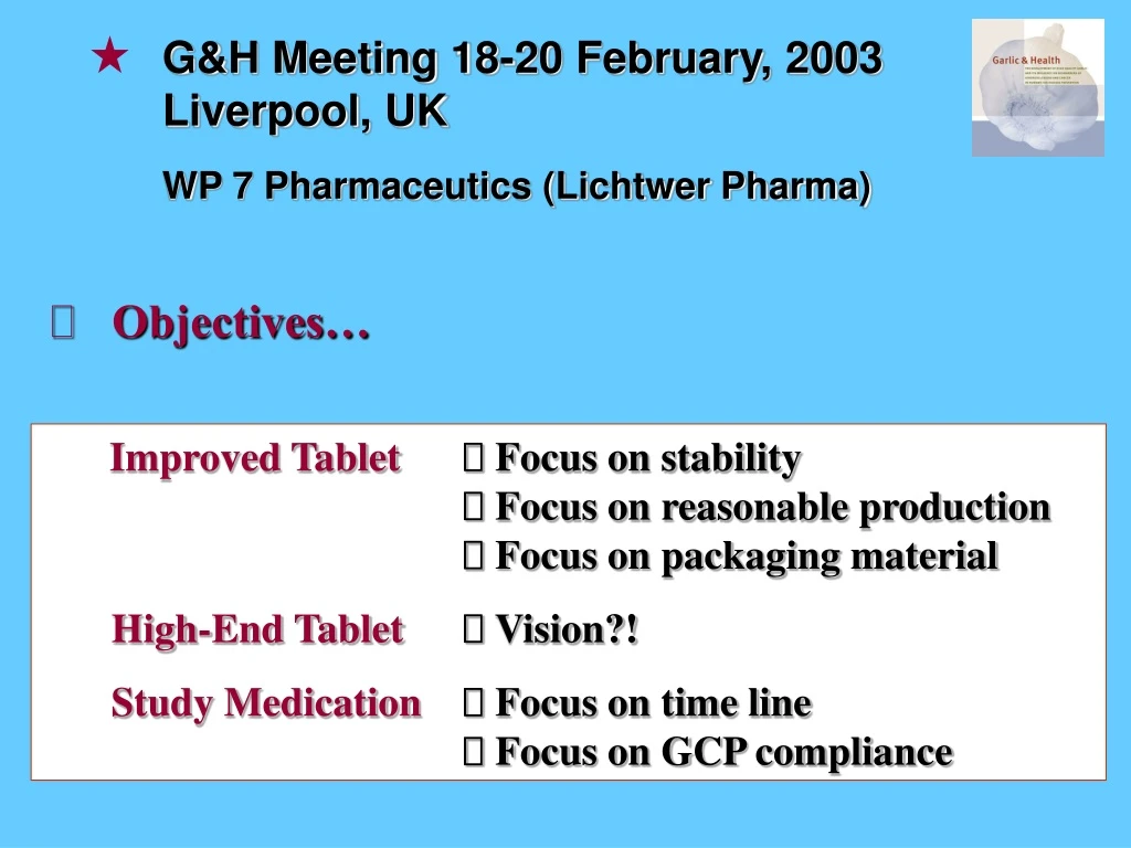 g h meeting 18 20 february 2003 liverpool